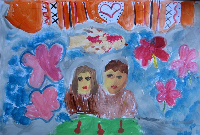 Art Studio PALETTE. Iva Staykova Picture.   People Family 