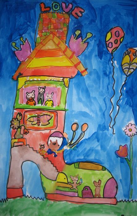 Art Studio PALETTE. Iva Staykova Picture.   Fantasy Fairy Tail Happy Home