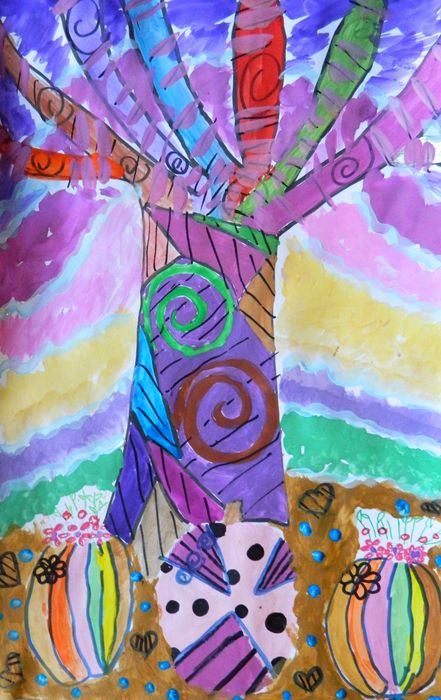 Art Studio PALETTE. Iva Staykova Picture.   Fantasy Trees 