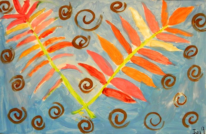 Art Studio PALETTE. Iva Staykova Picture.   Plants Leaves 