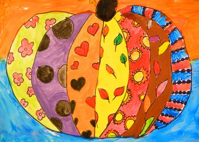 Art Studio PALETTE. Iva Staykova Picture.  Marker, Tempera Holidays Halloween 