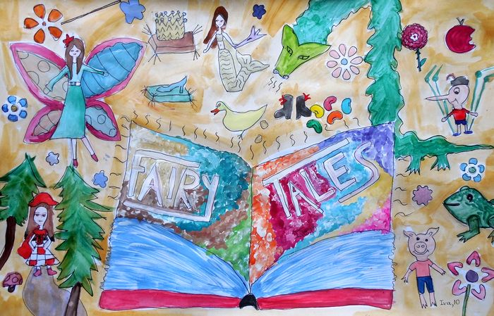 Art Studio PALETTE. Iva Staykova Picture.  Watercolour, Ink Fantasy Fairy Tail 