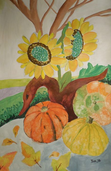 Art Studio PALETTE. Iva Staykova Picture.  Tempera Still Life Still Life 