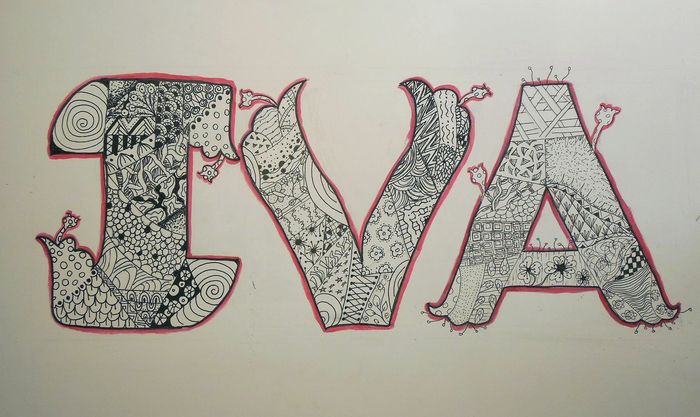 Art Studio PALETTE. Iva Staykova Picture.  Ink Design Selfname 