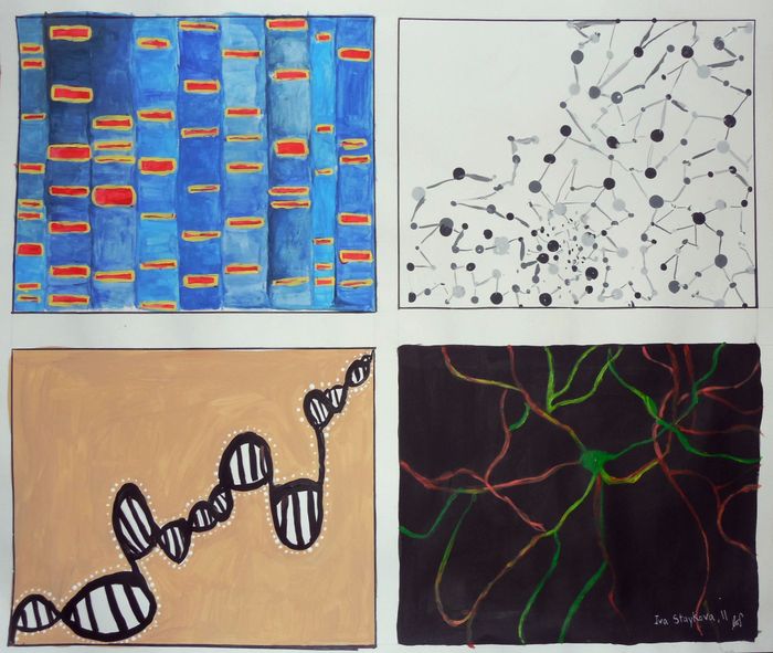 Art Studio PALETTE. Iva Staykova Picture.  Tempera Fantasy Imagenation 