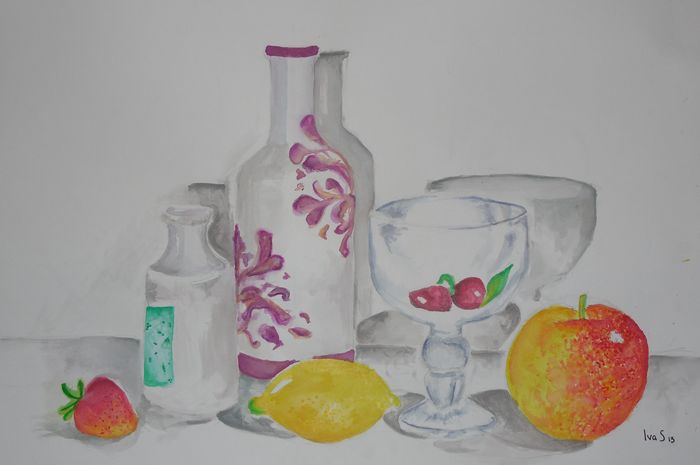 Art Studio PALETTE. Iva Staykova Picture.  Watercolour Still Life Still Life 