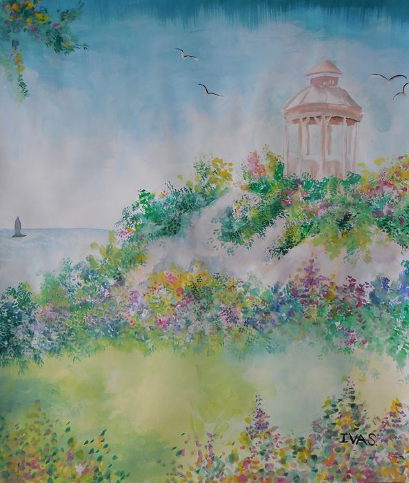 Art Studio PALETTE. Iva Staykova Picture.  Watercolour Landscape Nature 