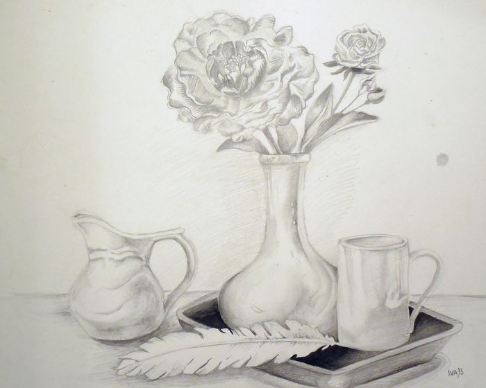 Art Studio PALETTE. Iva Staykova Picture.  Pencil Still Life Still Life 