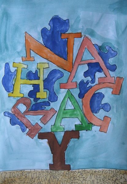 Art Studio PALETTE. Zachary Kuo Picture. Fine Art Paper Watercolour, Ink Design Selfname 