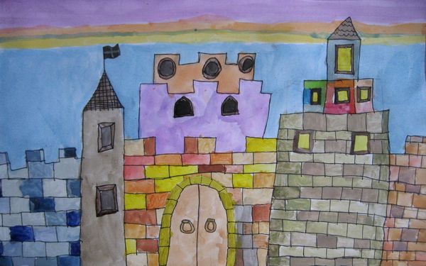 Art Studio PALETTE. Zachary Kuo Picture.   Landscape Houses 