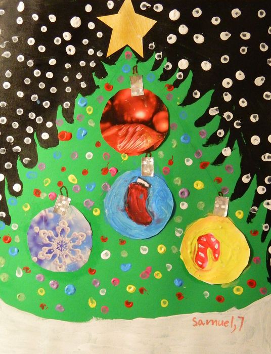 Art Studio PALETTE. Samuel Lukose Picture.  Mixed Media Holidays Christmas 