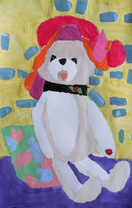 Art Studio PALETTE. Samuel Lukose Picture.  Tempera Fantasy Favorite Toy 