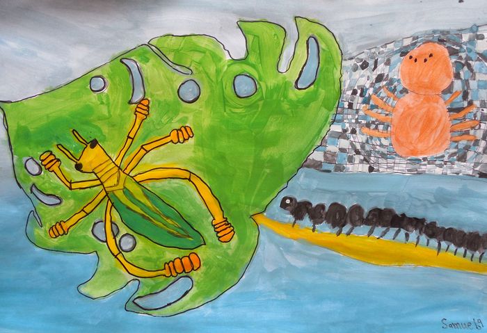 Art Studio PALETTE. Samuel Lukose Picture.   Animals Insects 