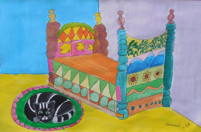 Art Studio PALETTE. Samuel Lukose Picture.  Marker, Tempera Design Interior 