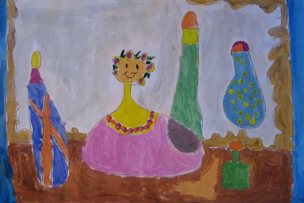 Art Studio PALETTE. Andry  Komarynsky Picture.   Still Life Bottles 