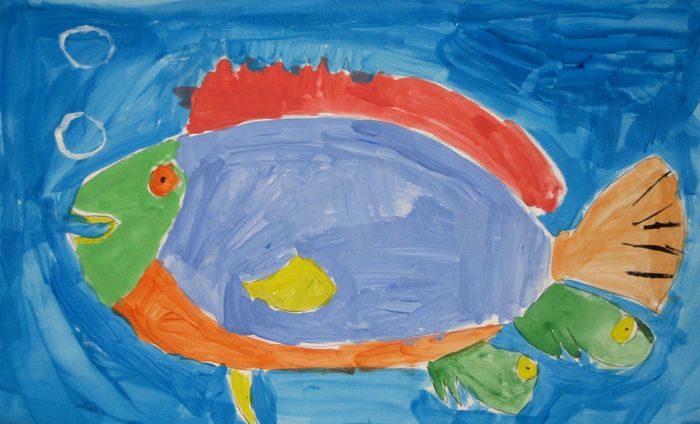 Art Studio PALETTE. Andry  Komarynsky Picture.   Animals Fish 