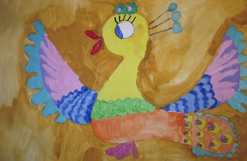 Art Studio PALETTE. Andry  Komarynsky Picture.   Dec. Art Birds 