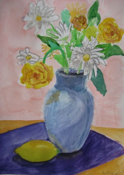 Art Studio PALETTE. Katia Skorokhod Picture.  Watercolour Still Life Still Life 