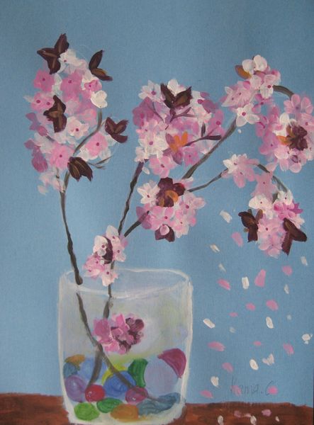 Art Studio PALETTE. Katia Skorokhod Picture.  Tempera Still Life Still Life 