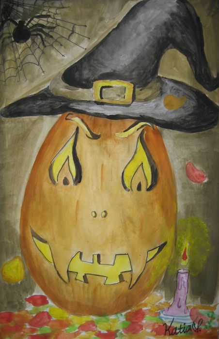 Art Studio PALETTE. Katia Skorokhod Picture.   Holidays Halloween 