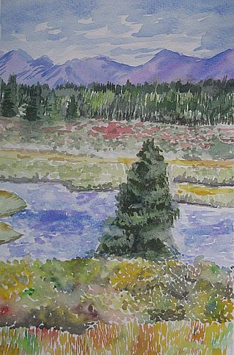 Art Studio PALETTE. Nastya Tesenkova Picture. Fine Art Paper Watercolour   