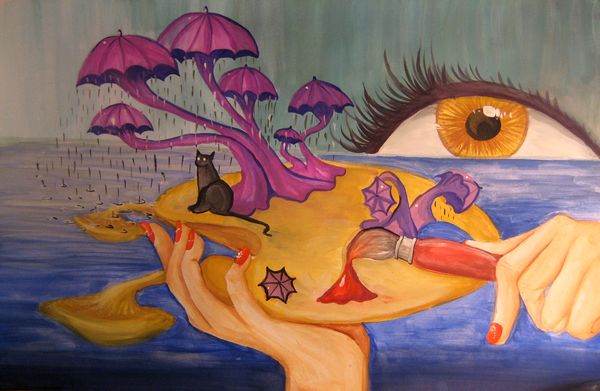 Art Studio PALETTE. Katarina  Picture.  Tempera Fantasy Imagenation 