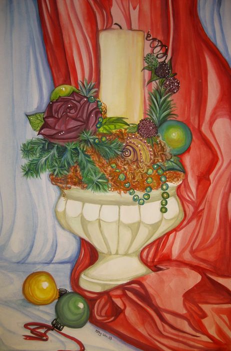 Art Studio PALETTE. Katarina  Picture.  Tempera Still Life Still Life 