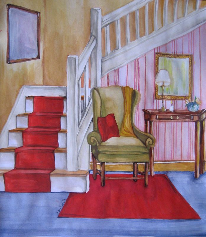 Art Studio PALETTE. Katarina  Picture.  Tempera Design Interior 