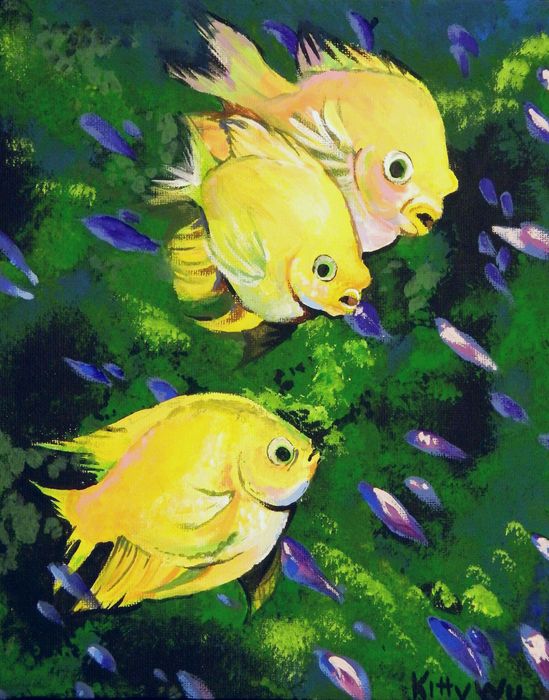 Art Studio PALETTE. Katarina  Picture.   Animals Fish 