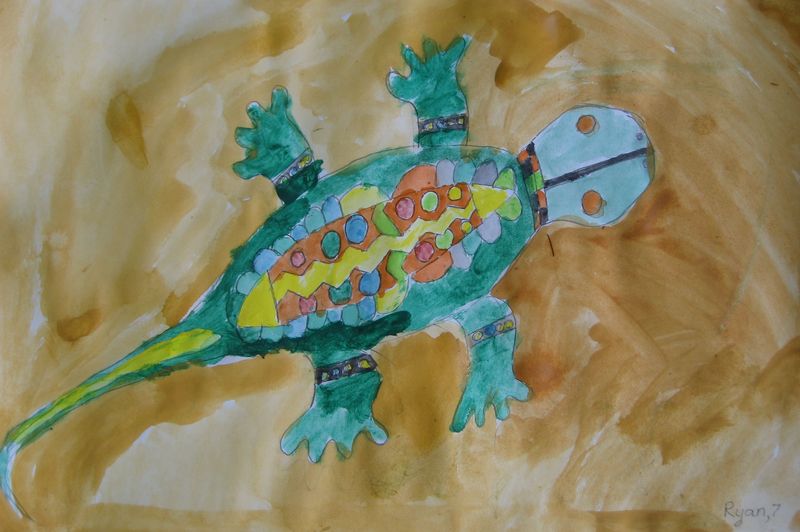 Art Studio PALETTE. Ryan Lin Picture.  Marker, Tempera Dec. Art Toys 