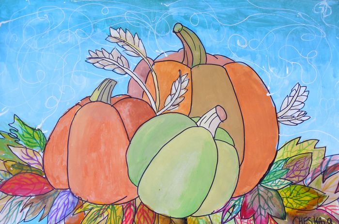 Art Studio PALETTE. Cheska O.Retita Picture.  Marker, Tempera Still Life Still Life 