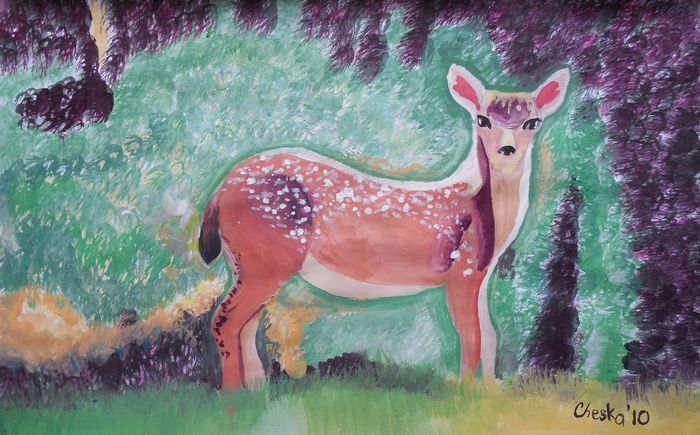 Art Studio PALETTE. Cheska O.Retita Picture.  Tempera Animals Mix 