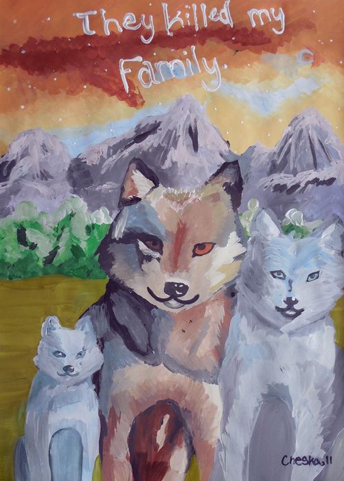 Art Studio PALETTE. Cheska O.Retita Picture.  Tempera Animals Mix 