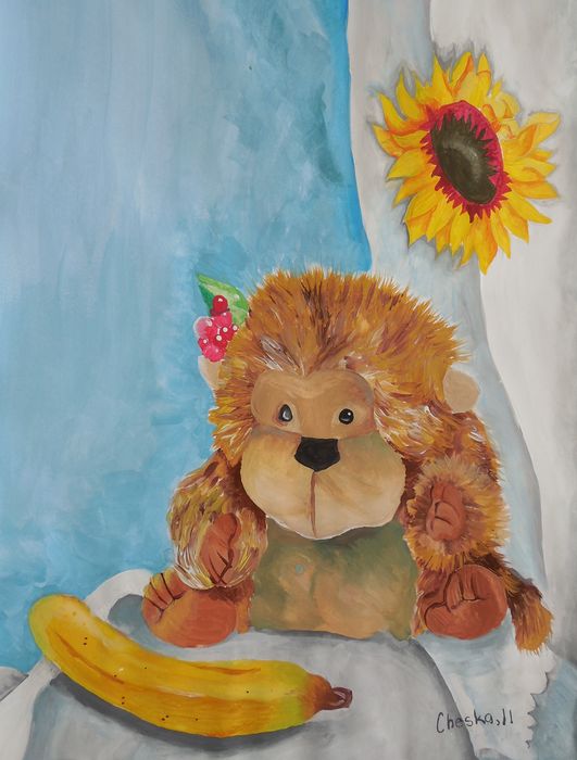 Art Studio PALETTE. Cheska O.Retita Picture.  Tempera Still Life Still Life 