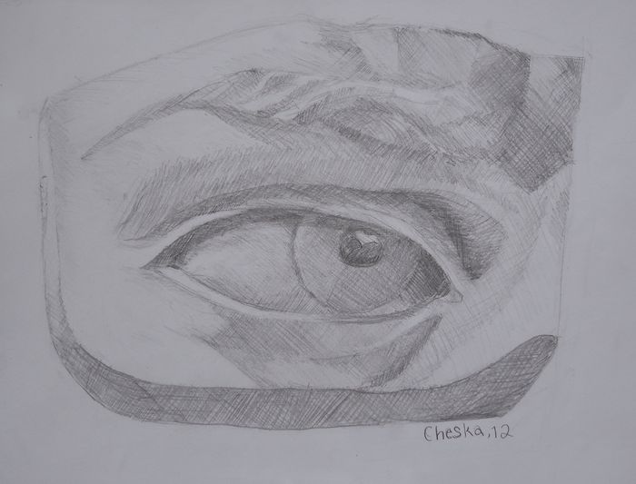 Art Studio PALETTE. Cheska O.Retita Picture.  Pencil People Plaster Cast 