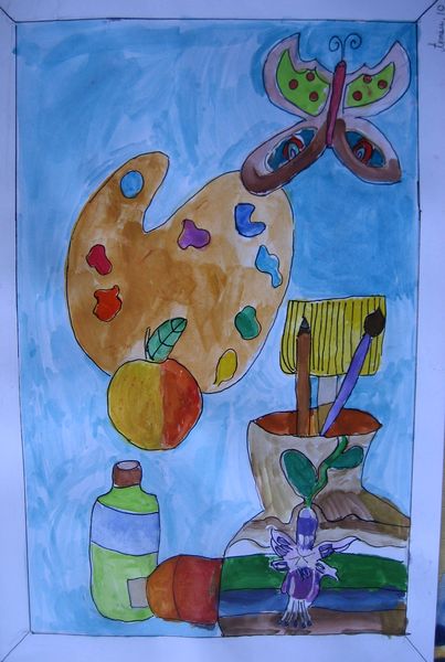 Art Studio PALETTE. Artem Miasnykov Picture.  Watercolour, Ink Design Palette 