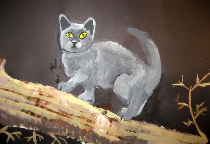 Art Studio PALETTE. Artem Miasnykov Picture.   Animals Cats 