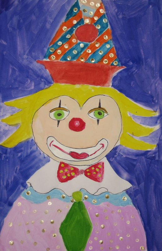 Art Studio PALETTE. Artem Miasnykov Picture.   Fantasy Clown 