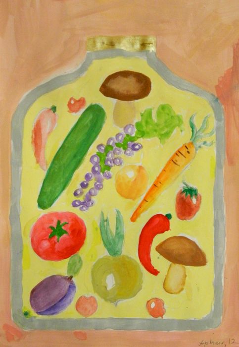 Art Studio PALETTE. Artem Miasnykov Picture.   Still Life Fruits & Vegi 