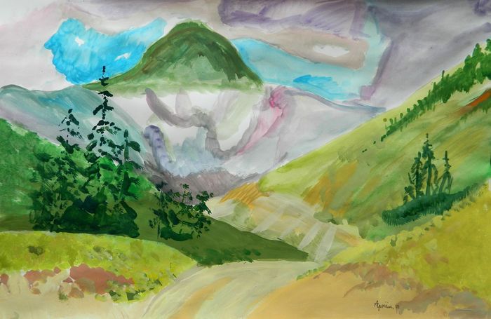 Art Studio PALETTE. Artem Miasnykov Picture.   Landscape Nature 