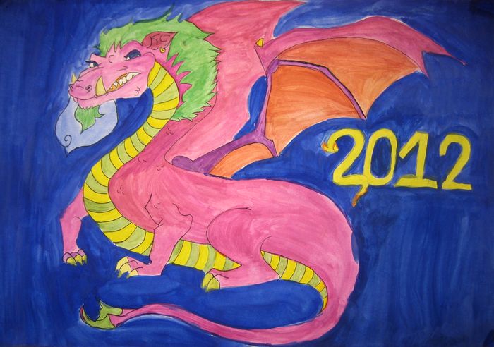 Art Studio PALETTE. Vika Maslova Picture.   Holidays New Year 