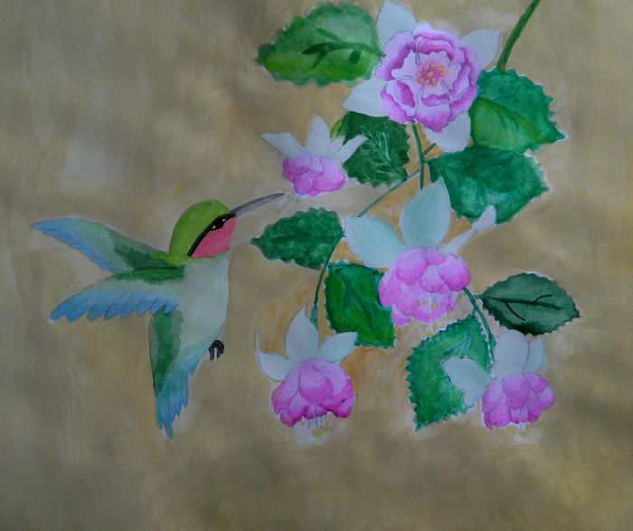 Art Studio PALETTE. Vika Maslova Picture.   Animals Birds 