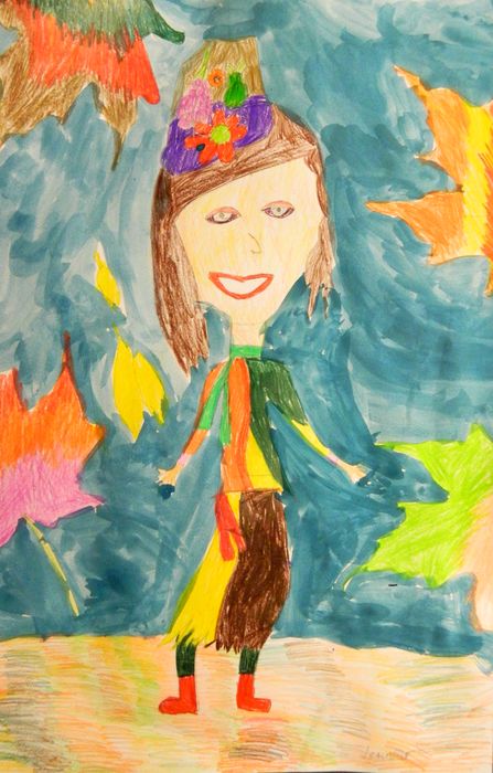 Art Studio PALETTE. Jennifer Tkach Picture.   People Selfportrait 