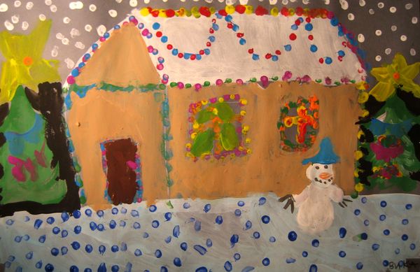 Art Studio PALETTE. Viktoria Silina Picture.   Holidays Christmas 