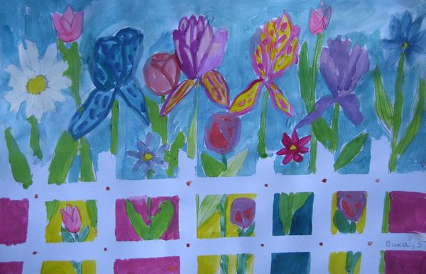 Art Studio PALETTE. Viktoria Silina Picture.   Plants Garden 