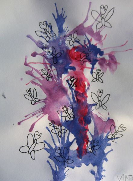 Art Studio PALETTE. Viktoria Silina Picture.   Landscape Trees 