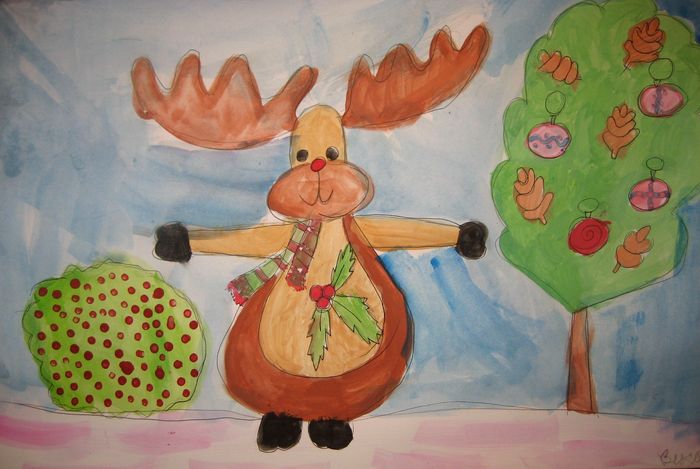 Art Studio PALETTE. Viktoria Silina Picture.   Holidays Christmas 