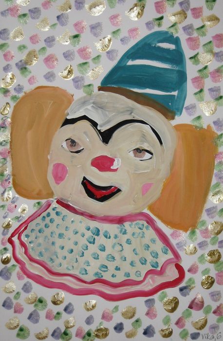 Art Studio PALETTE. Viktoria Silina Picture.   Fantasy Clown 