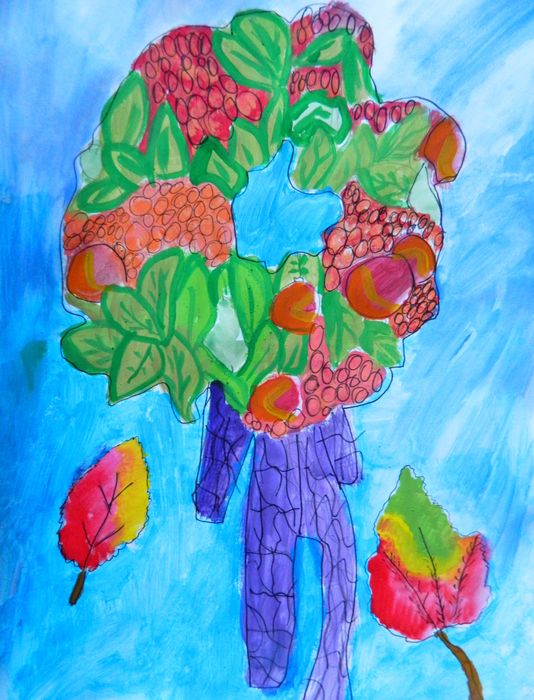 Art Studio PALETTE. Viktoria Silina Picture.   Plants Leaves 