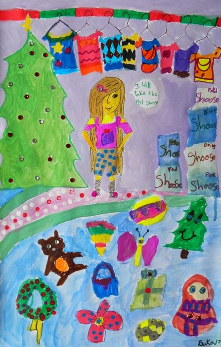 Art Studio PALETTE. Viktoria Silina Picture.   Holidays Christmas 